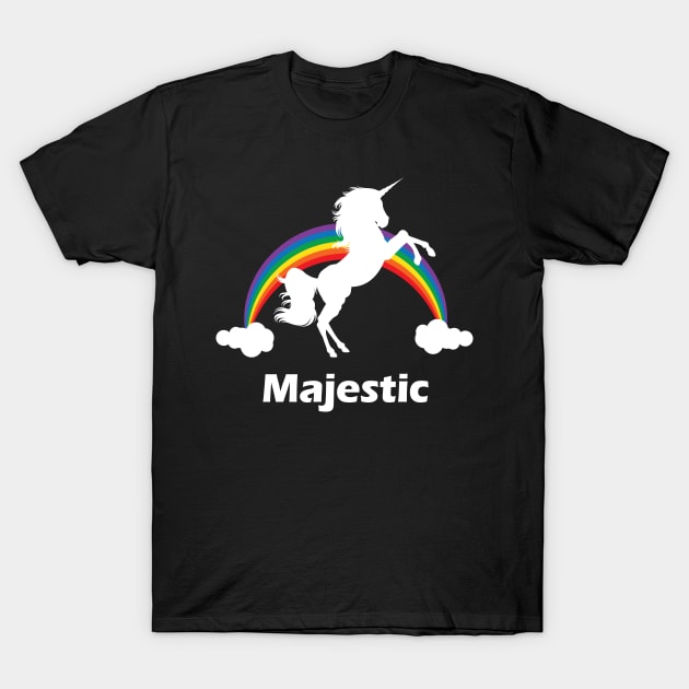 Majestic Rainbow Unicorn T-Shirt by Nonstop Shirts